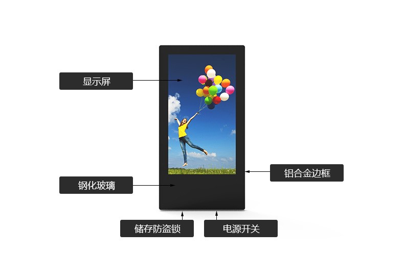 26寸壁挂横竖屏广告机PZ-26BE1--广州磐众智能科技有限公司
